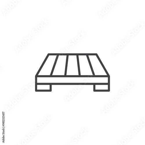 Pallet vector Icon in trendy flat style isolated on white background