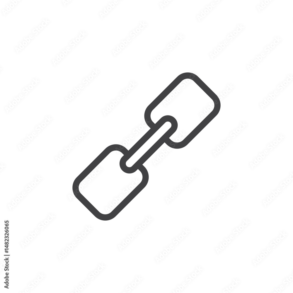 Link vector Icon in trendy flat style isolated on white background Link vector Icon in trendy flat style isolated on white background