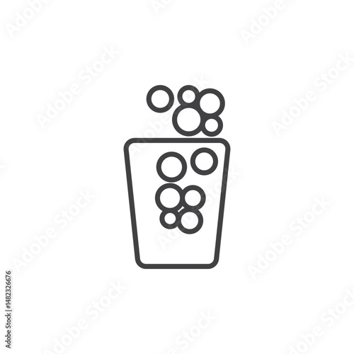 Hard Water vector Icon in trendy flat style isolated on white background