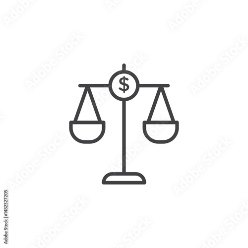 Economies of scale vector Icon in trendy flat style isolated on white background