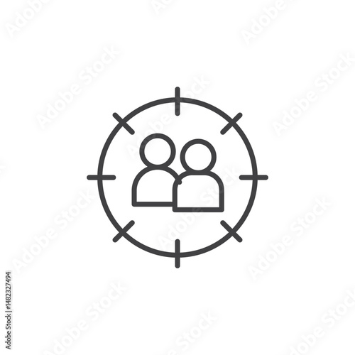 Wallpaper Mural Demographics vector Icon in trendy flat style isolated on white background Torontodigital.ca