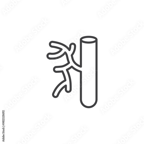 Blood Vessel vector Icon in trendy flat style isolated on white background