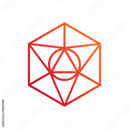 D20 Gaming Roleplaying Game Dice Vector Icon