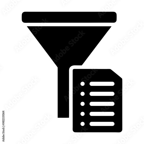 data filter funnel icon
