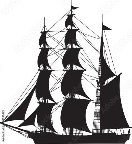 Sailing Ship on Ocean Waves Silhouette

Vintage Pirate Ship Vector Design

Modern Cargo Ship Silhouette Art

Navy Warship at Sea Silhouette Scene

Cruise Ship Under Sunset Vector