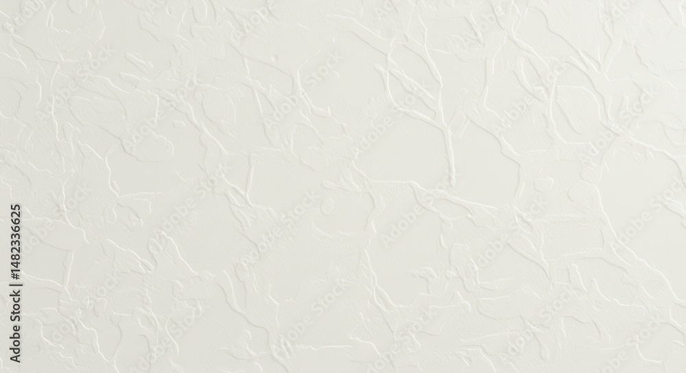 Obraz premium Textured white wall with subtle patterns, ideal for backgrounds and design