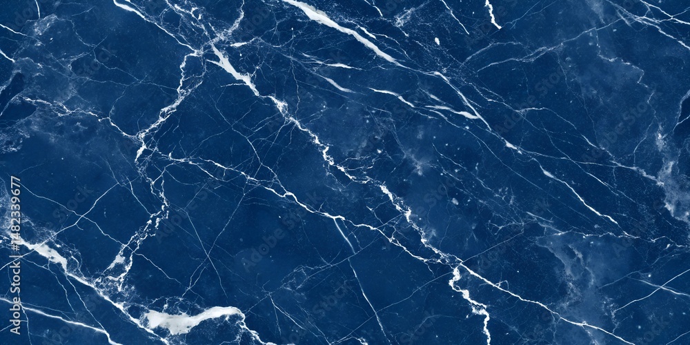 Seamless Blue Marble Texture with Subtle White Veins Seamless Blue Marble Texture with Subtle White Veins