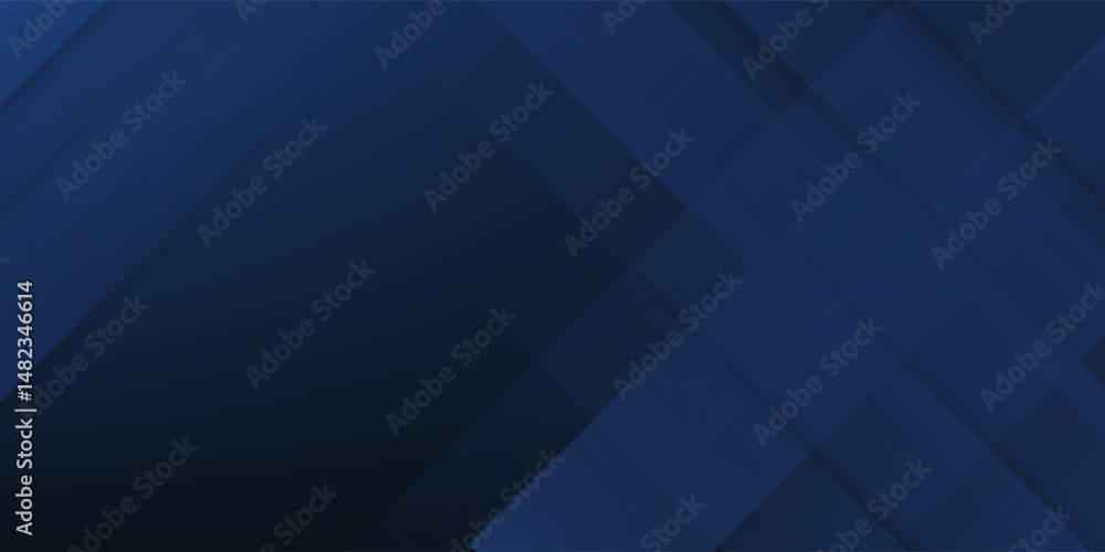 Obraz premium Abstract banner design with blue geometric background. Blue banner background. Vector abstract graphic design banner pattern background template.