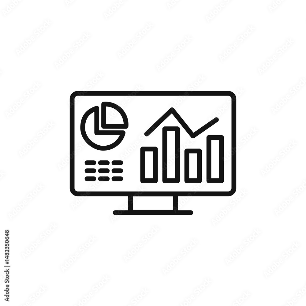 admin Dashboard icon on white background. Editable stroke. admin Dashboard icon on white background. Editable stroke.