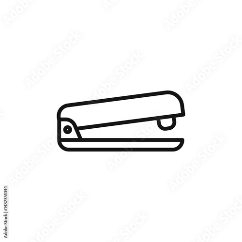 Stapler icon on white background. Editable stroke.