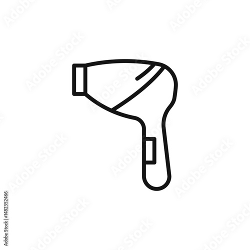 Laser epilator icon on white background. Editable stroke.