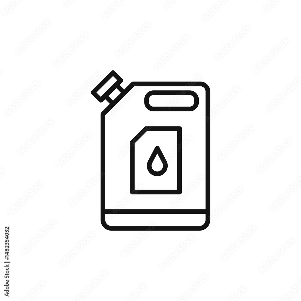 Canisters icon on white background. Editable stroke. Canisters icon on white background. Editable stroke.