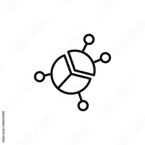 Business Modeling icon on white background. Editable stroke.