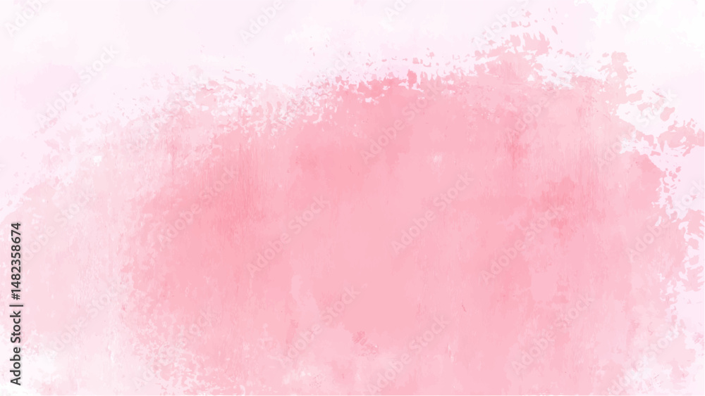 Fototapeta premium Pink watercolor background with copyspace for your design. vector.