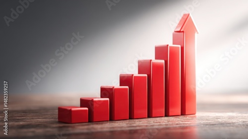 Dynamic growth beam icon concept with phase-driven inspiration for powerful financial progress and development strategies