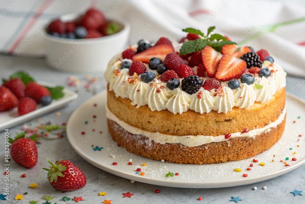 chocolate cake with berries chocolate cake with berries