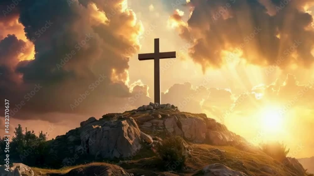 Cross on Hill at Sunset
Cross on Hill at Sunset