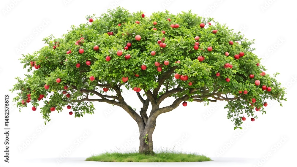 apple tree isolated on white background apple tree isolated on white background