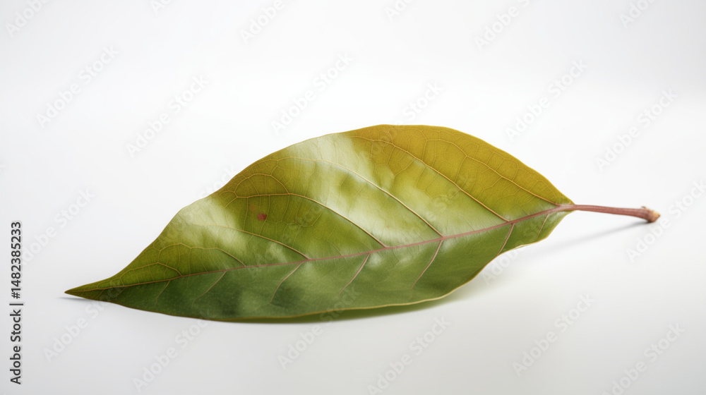 Fototapeta premium Leaf on White Background 
