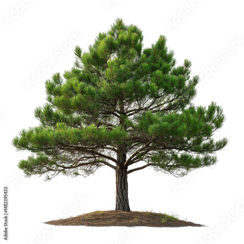 Longleaf Pine isolated on transparent background