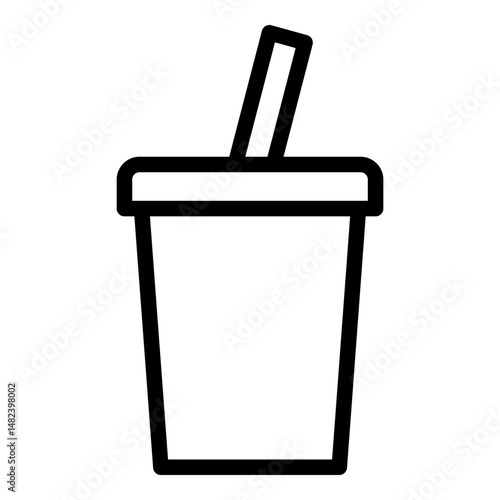 Soft drink icon. Vector line icon