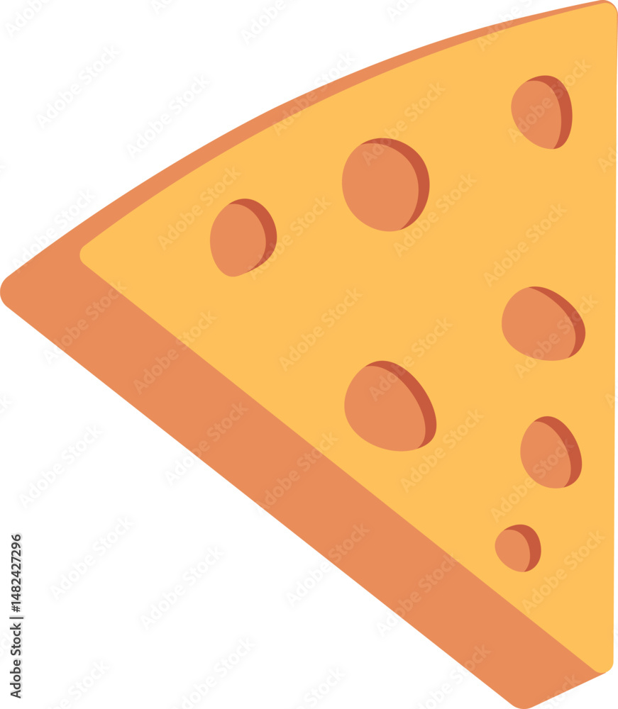 Cheese Slice with Holes Cheese Slice with Holes