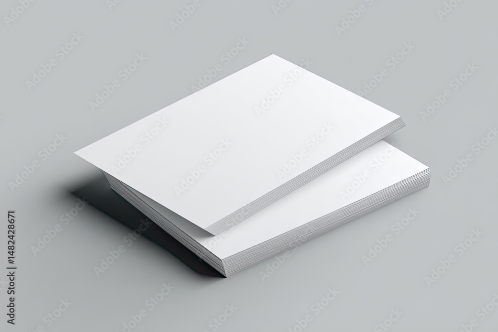 Blank books stacked, ready for design Blank books stacked, ready for design