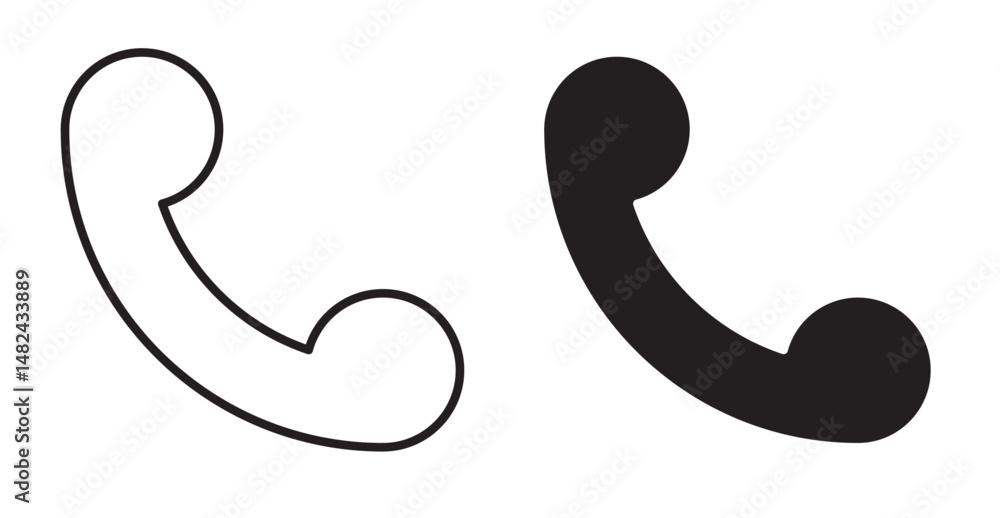 Telephone icon set flat style. Vector illustration collection. Telephone icon set flat style. Vector illustration collection.