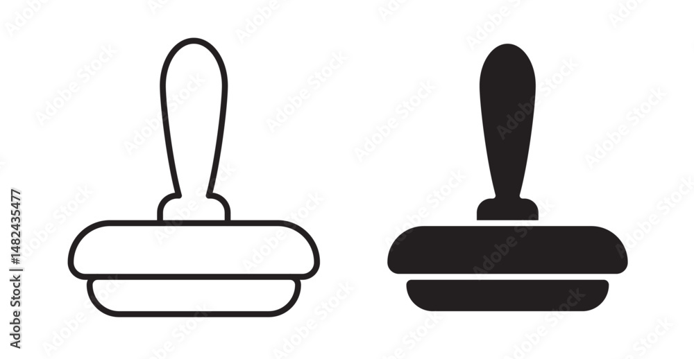 Stamp icon set flat style. Vector illustration collection. Stamp icon set flat style. Vector illustration collection.
