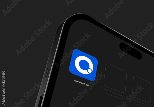 Mobile App Icon Presentation Mockup