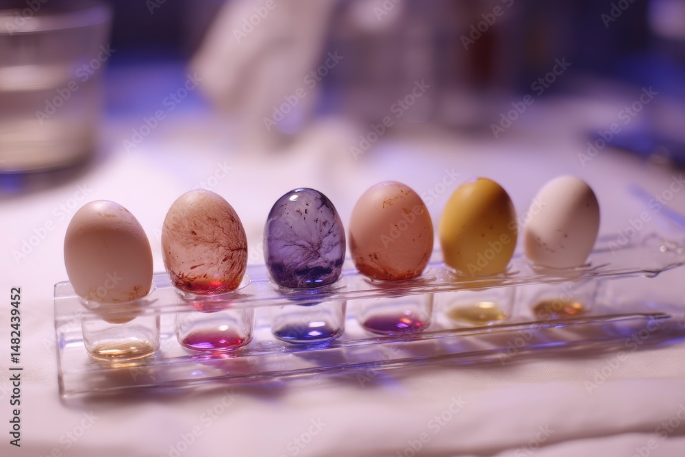 Water absorption test of make up eggs