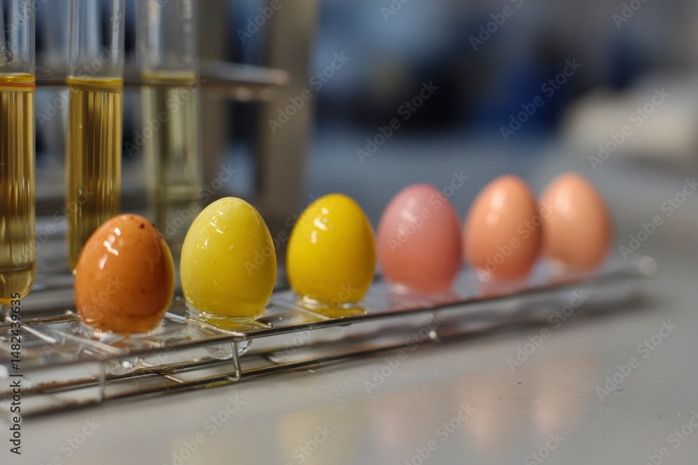 Water absorption test of make up eggs