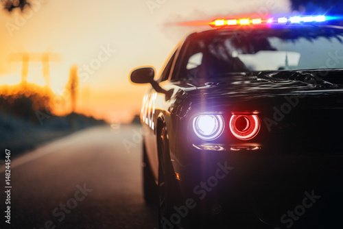 Bild auf Leinwand Police car