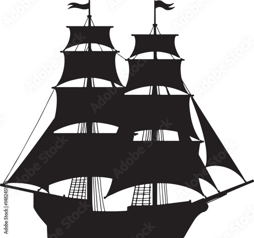 Sailing Ship on Ocean Waves Silhouette

Vintage Pirate Ship Vector Design

Modern Cargo Ship Silhouette Art

Navy Warship at Sea Silhouette Scene

Cruise Ship Under Sunset Vector