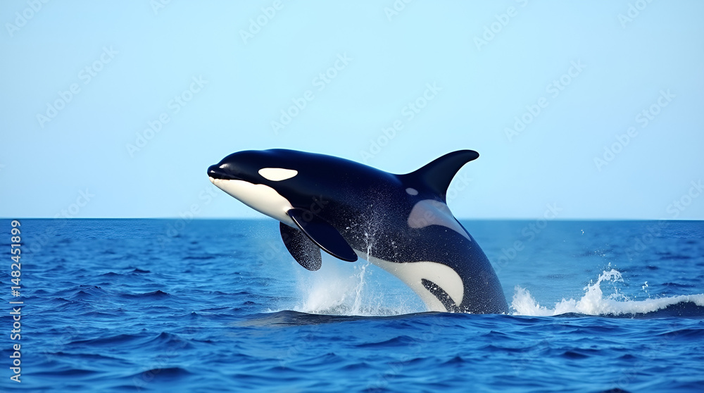 Fototapeta premium Leaping Orca