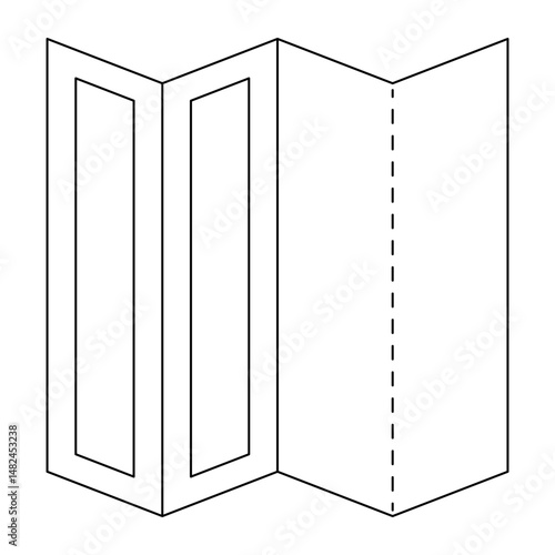 Brochure icon collection set. Flyer leaflet, catalogue, booklet, open book and other polygraphy vector illustration.