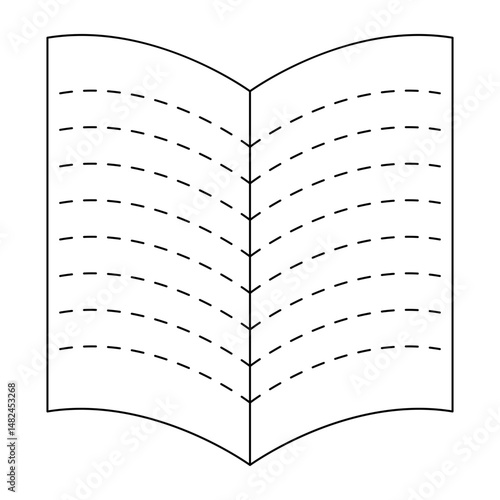 Brochure icon collection set. Flyer leaflet, catalogue, booklet, open book and other polygraphy vector illustration.