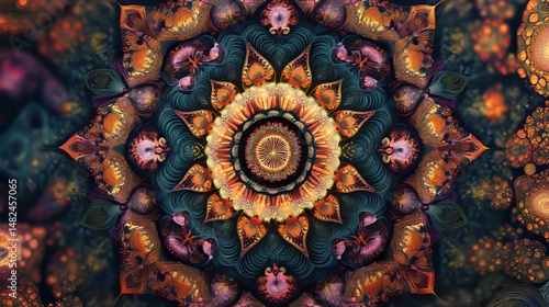 Wallpaper Mural A highly detailed 4K flower mandala pattern Torontodigital.ca