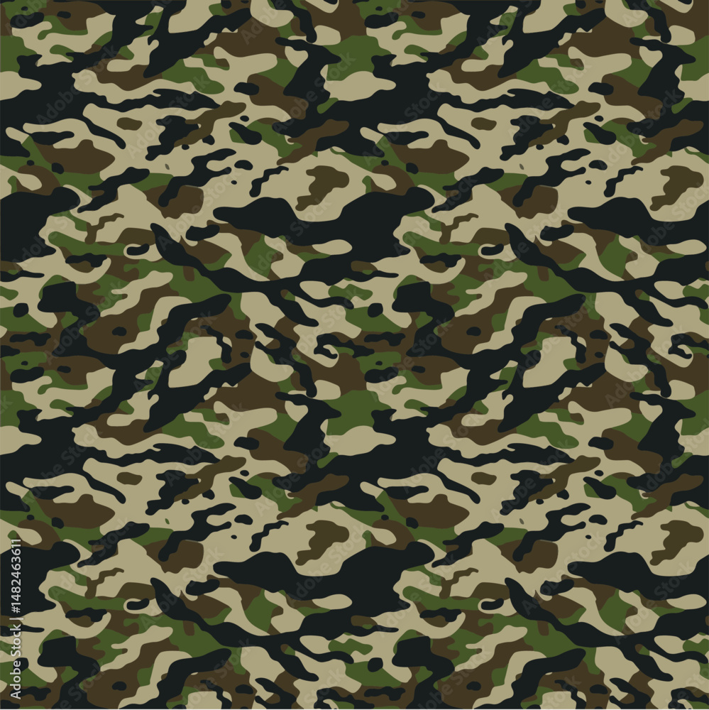 Fototapeta premium seamless 3 colour camouflage