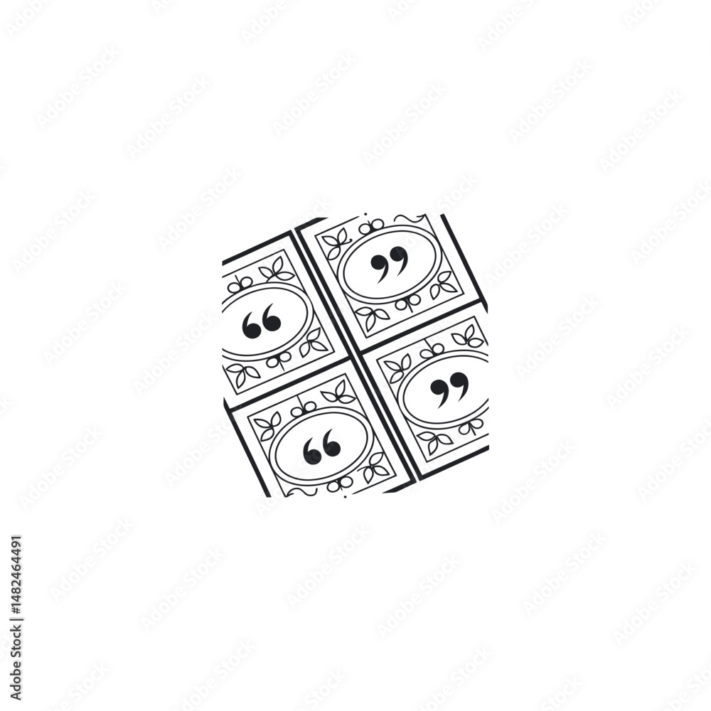 Fototapeta premium Comma vector illustration of an abstract background with cubes