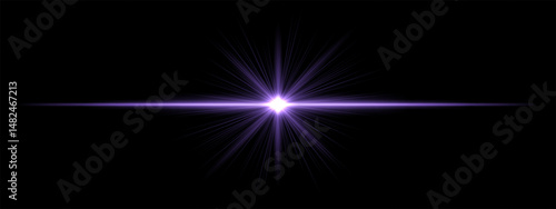 Light burst. Blue flash with vertical line glow, high-energy ray effect, strong horizontal highlight, dramatic light concept.