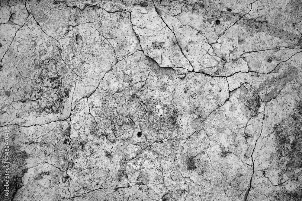 Obraz premium Cracked concrete slab. The background image.
