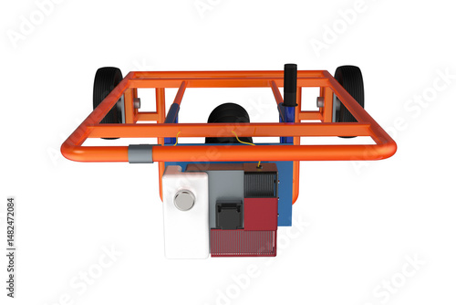 HOLE DIGGER GASOLINE AUGER SOIL Drilling HANDHELD MACHINE FOR EARTH GROUND, Portable with Wheels for Easy Transport, Manual Engine Spiral Drill Bit, Agricultural Construction, Hand-Operated on a PNG