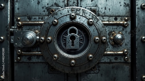 Wallpaper Mural Heavy Duty Entrance - Secure Keyhole Focus Torontodigital.ca