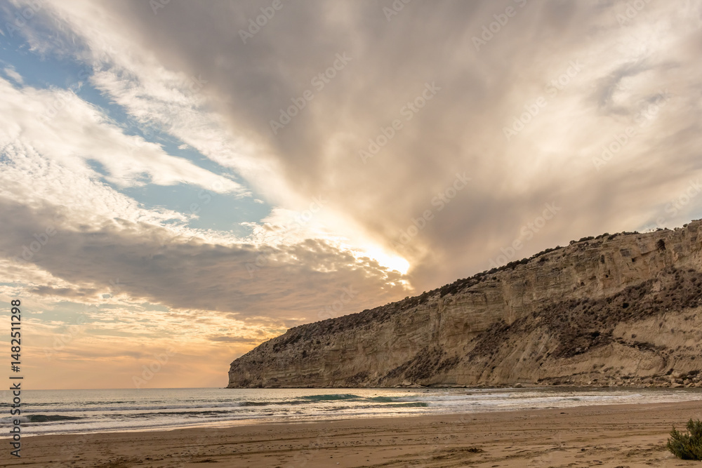 sunset over the sea in Cyprus.. sunset over the sea in Cyprus..