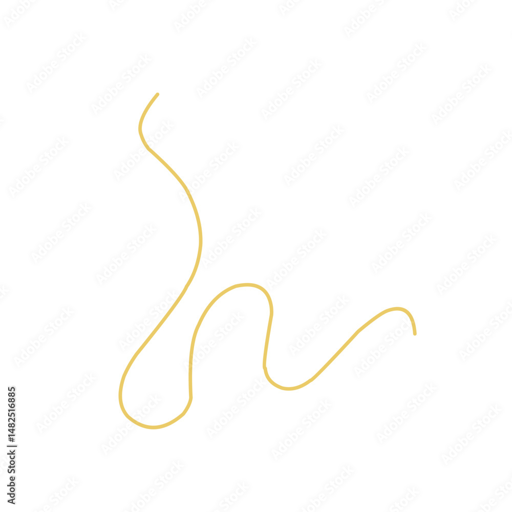 Golden thread Vector Illustration Golden thread Vector Illustration