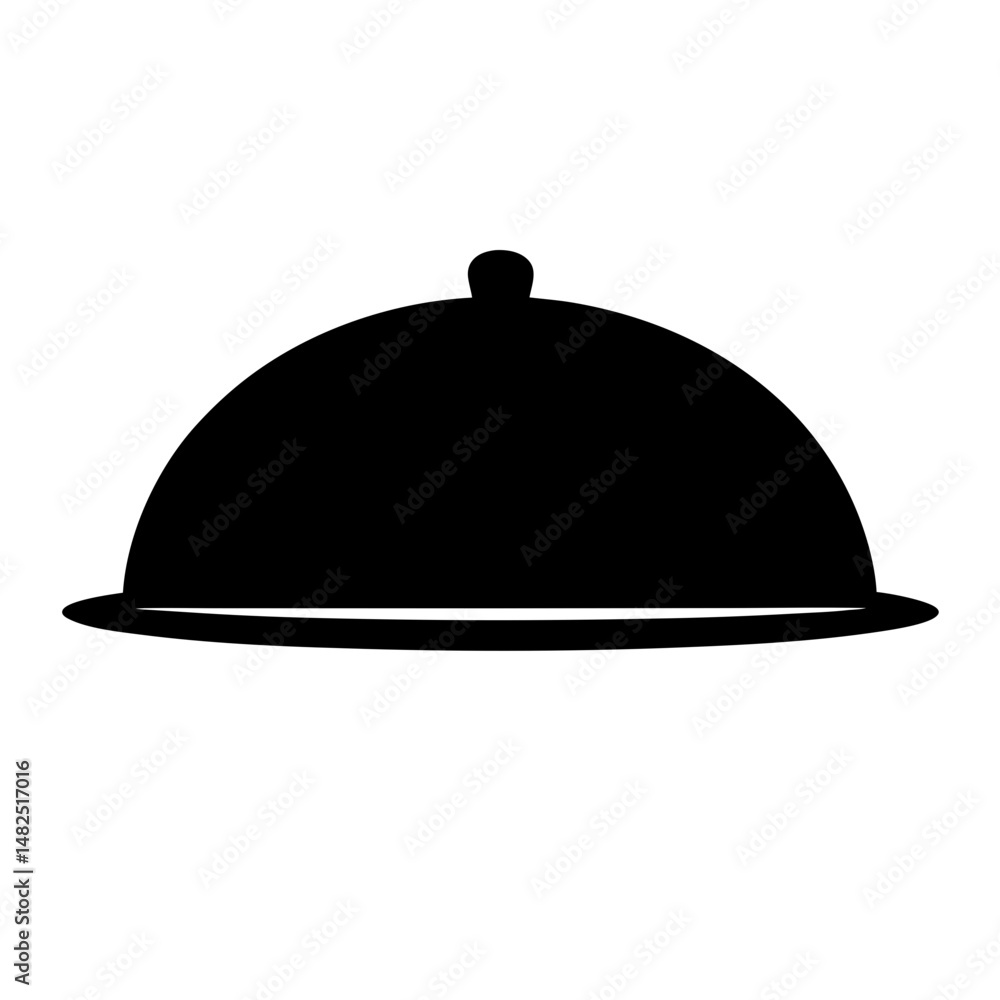 Elegant serving dish silhouette illustrating fine dining and gourmet experiences. Elegant serving dish silhouette illustrating fine dining and gourmet experiences.