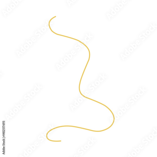 Golden thread Vector Illustration 