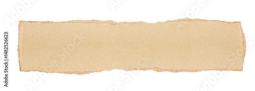 Piece of yellow torn edges paper ripped isolated on transparency background. Yellow ripped paper torn edges strips isolated