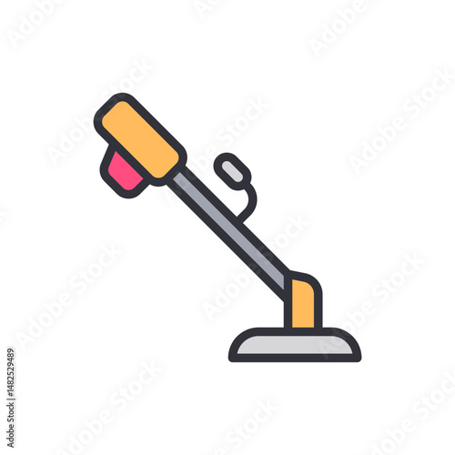 Illustration Of A Grass Trimmer With A Simple Style And Few Details
